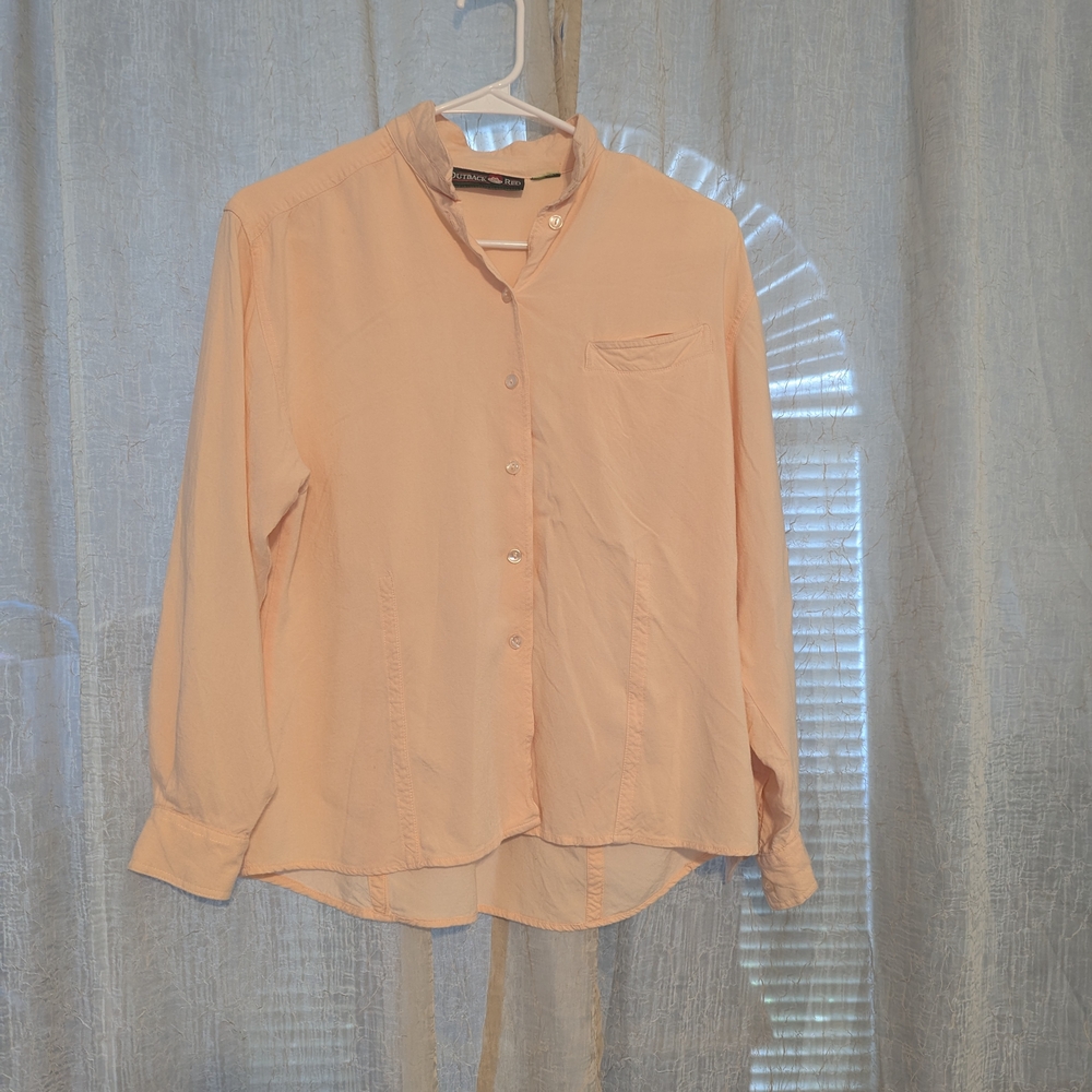 Outback Red Women's Peach Button Down Shirt